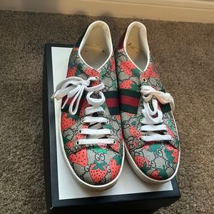 Gucci strawberry sneakers